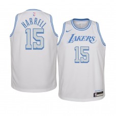 Youth Los Angeles Lakers #15 Montrezl Harrell 2020-21 City White Jersey