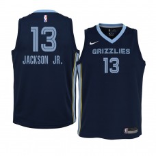 Youth Memphis Grizzlies #13 Jaren Jackson Jr. 2020-21 Icon Jumpman Navy Jersey