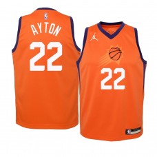 Youth Phoenix Suns #22 Deandre Ayton 2020-21 Statement Jumpman Orange Jersey