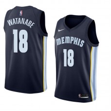 Yuta Watanabe Jersey 18-19 Men's Memphis Grizzlies #18 Nike Swingman Icon-Edition